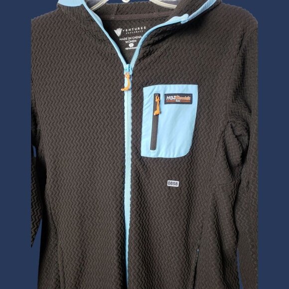 Ventures Endurance Unisex Hooded Jacket Hot Chocolate Brown/Blue Medium - Picture 6 of 11